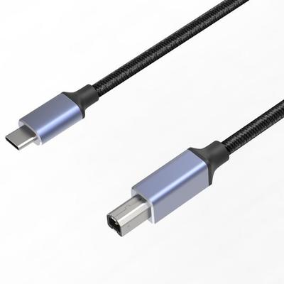 USB-C Drucker-Kabel 1m USB 2.0 B Kompatibel mit Canon HP Dell Epson Brother Lexmark Pixma Xerox Samsung MacBook iPad Etc