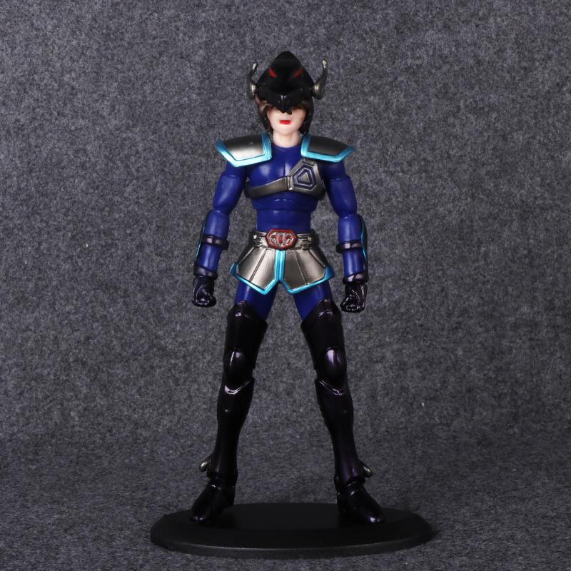 19CM Anime Saint Seiya Black Sanits Figure Multiple Models Standing Posture Animation Model Toys Gifts Collection Decoration