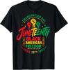 Juneteenth Africké 1865 Americká sloboda Čierna história Tričko