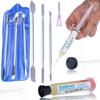 MiniServ 2in1 – RMA-223 Flux + Case Opening Spatulas | SMD BGA LCD Service Kit | Antistatic Spatulas