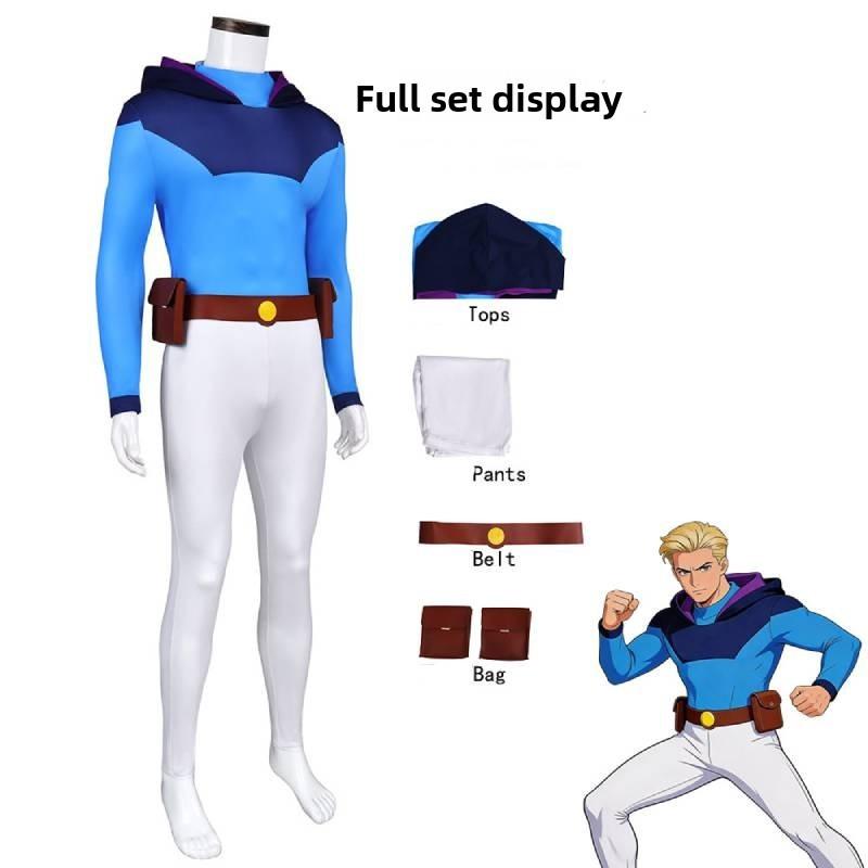 Unbesiegbarer Omni-Man Cosplay Kostüm Aus Polyesterstoff Für Anime Rollenspiel