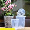 Pot de fleurs épais et transparent pour orchidées, 12 cm, en plastique, respirant, contrôle des racines, B4