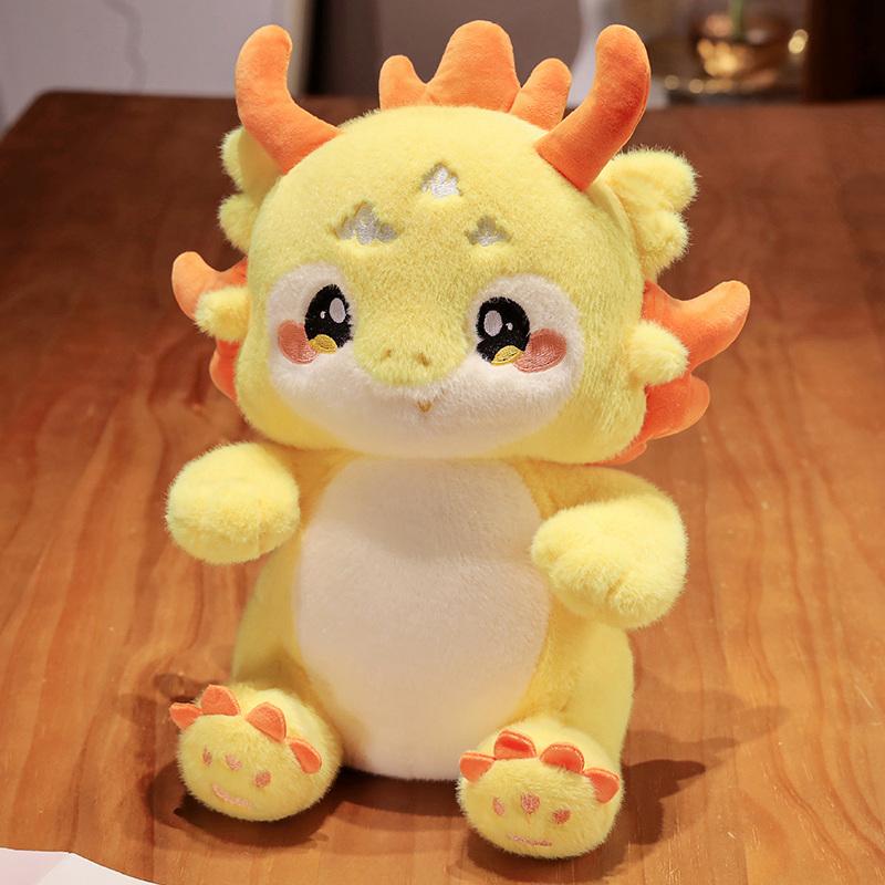 20/30cm Cartoon Maskottchen Drache Plüschtiere Weicher Glücksdrache Kuscheltier Kawaii Plüschtier Puppe Kissen Laden Dekor Geschenk