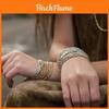 Bohemian Style Multilayer Beaded Charm Bracelet With Elastic Cord For Women Travel Gift