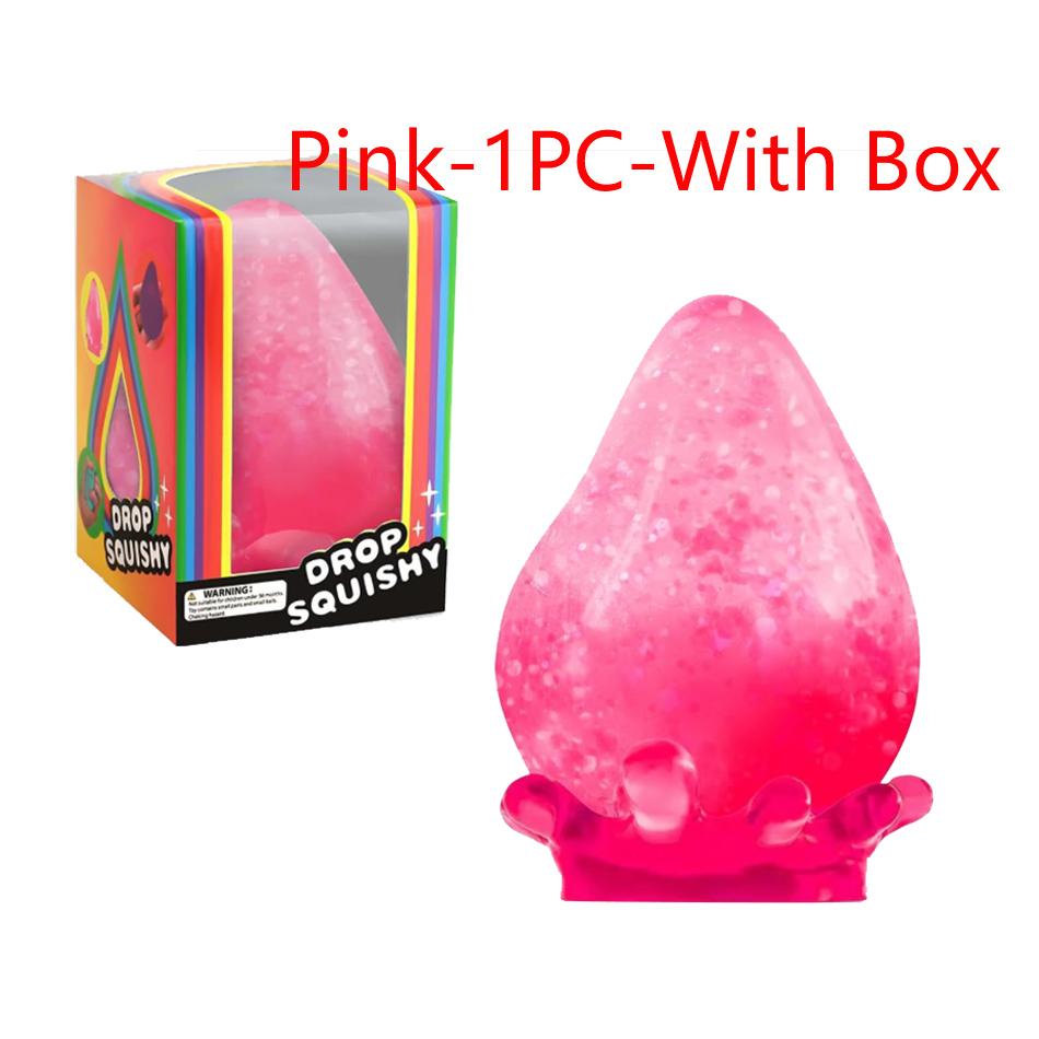 Nice Pinch Jellyfish Flow Pattern And Big Water Drops Stress Relief Maltose Pinch Stress Relief Toy Children'S Gifts Hot