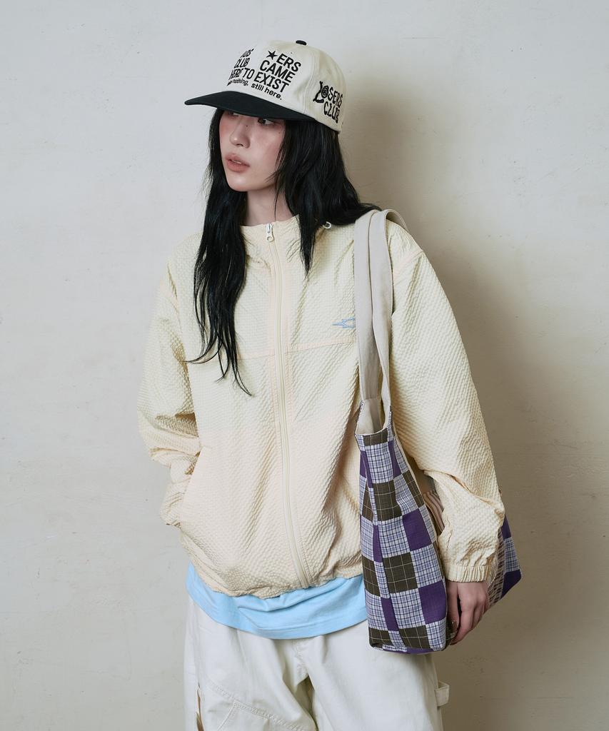 Losers Club Fabric Mix Shoulder Bag Ivory