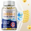 Fischölkapseln mit hohem Omega-3-Gehalt, 3600 mg pro Portion, reich an EPA- und DHA-Extrakten, rein natürlich.