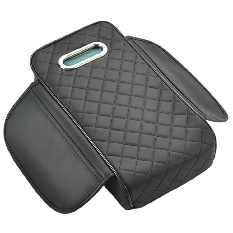 Versatile Vehicle Armrest Cover with Space Saving Storage Pockets Practical Car Armrest Pad PU Box for Car Interior