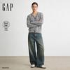 Women's Cotton Cable Knit V-Neck Cardigan