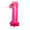40 Inch Rose Red Number 1 Foil for Birthday Party Decorations and Celebrations