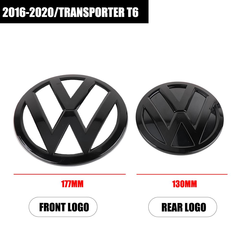 Car Front Radiator Grille Logo Cover Rear Trunk Lid Badge Stickers For Volkswagen VW Transporter T6 2016 2017 2018 2019 2020 Zl6