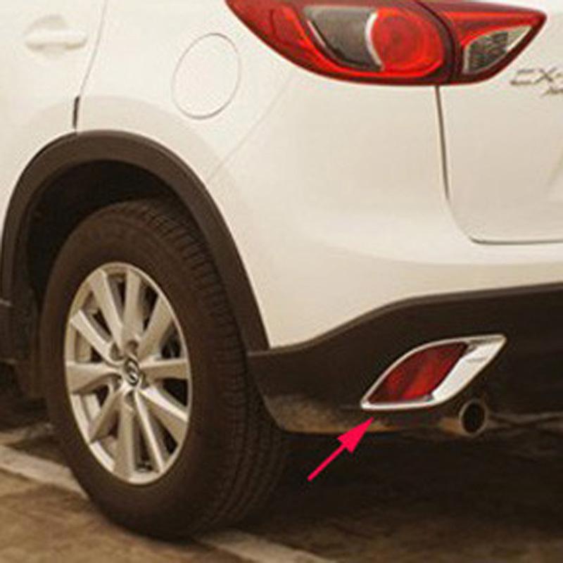 Cache-antibrouillard arrière chromé pour Mazda CX-5 CX5 2012 2013 2014 2015 2016 Accessoires de style de voiture 2 pièces