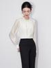 Exquisite Beaded Ruffle Edge Light Luxury Shirt for Early Autumn