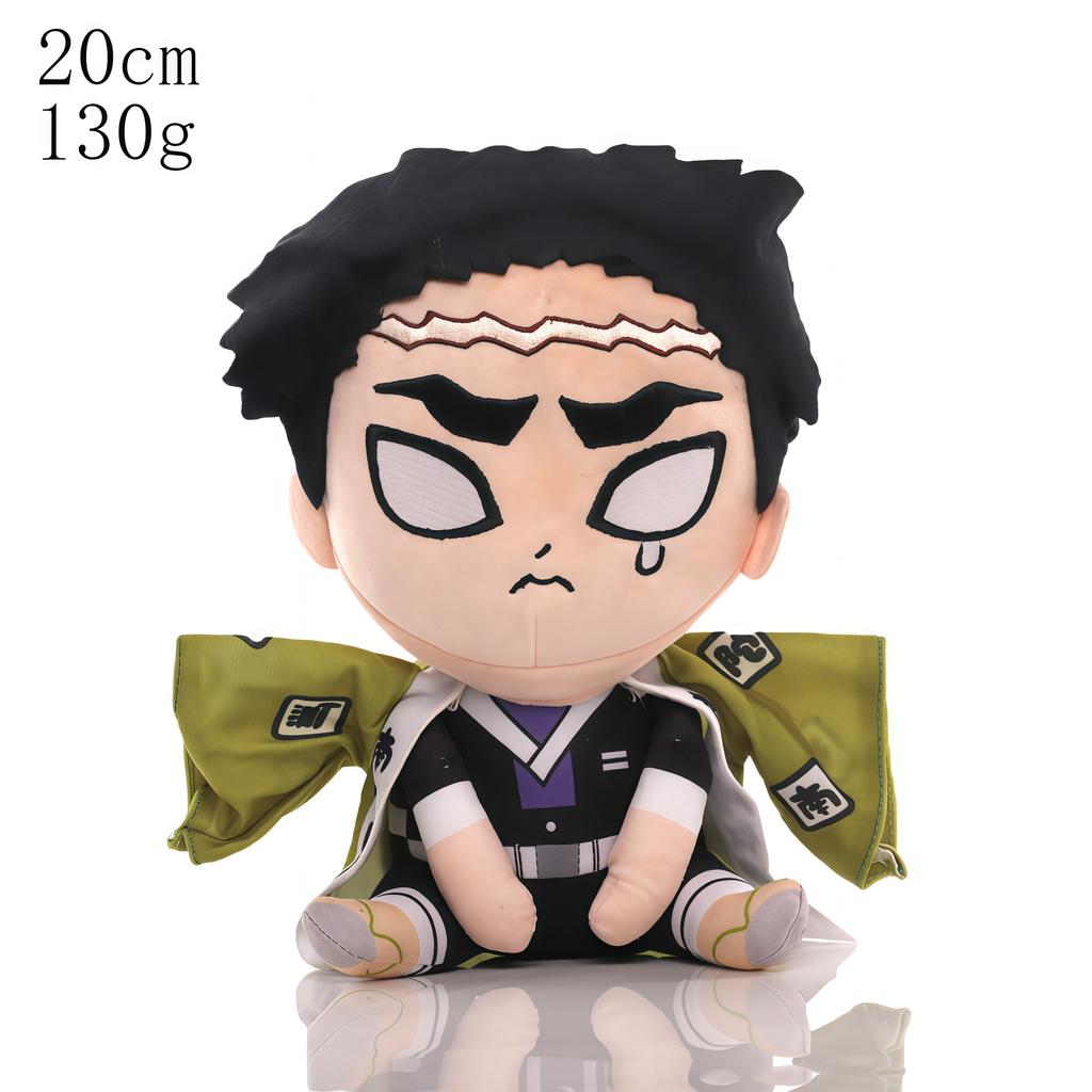 15-25Cm Demon Slayer Cartoon Plush Toys Ghost Slayer Keychain Kamado Tanjirou Kamado Nezuko Kochou Figure Stuffed Doll Child Gif