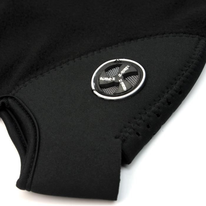 Balaclava Mask Neck Warmer - Black - Fleece Neoprene - Breathable - Unisex - Winter Sports