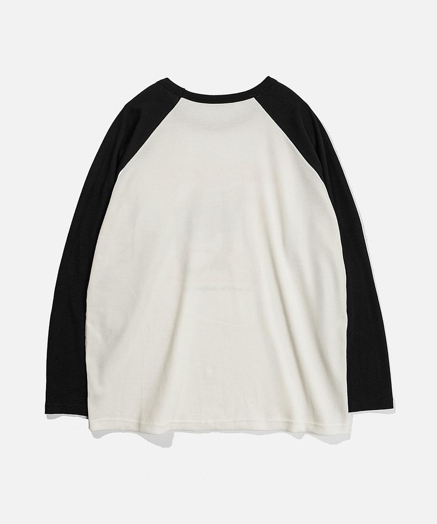 VASTIC Graphic Raglan Long Sleeve Ver.1_Black/White