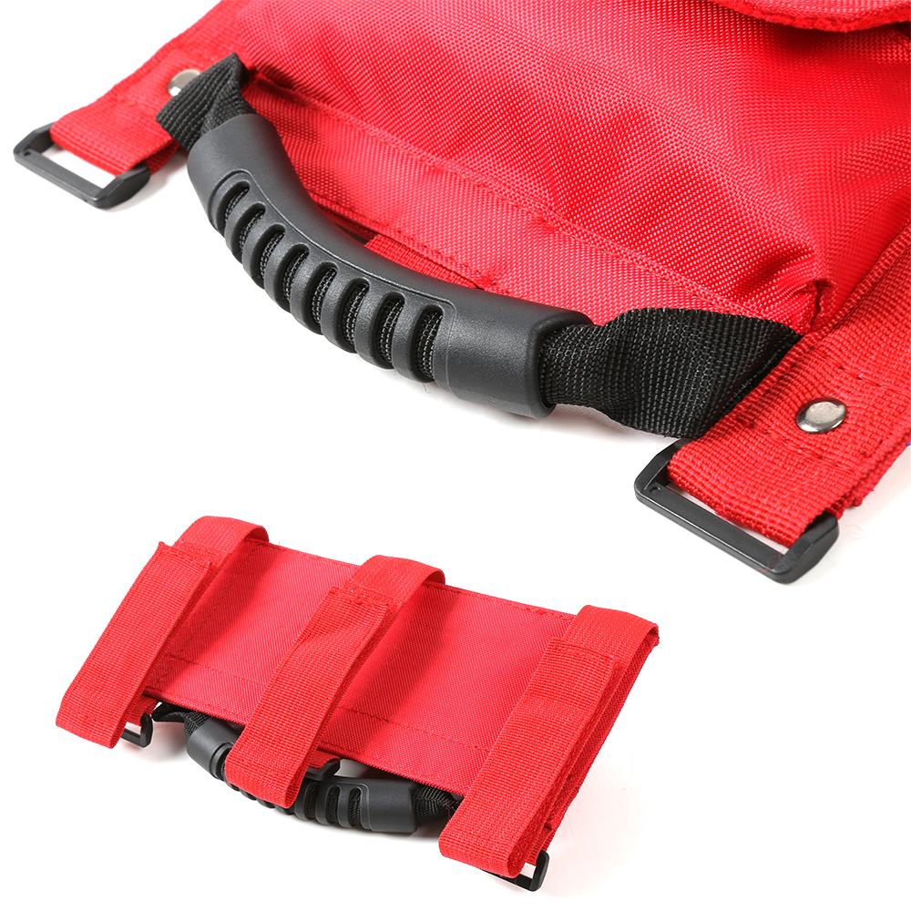 Jeep Wrangler CJ YJ TJ JK JL & Gladiator JT için Roll Bar Tutma Kolu Saklama Çantası Araba Aksesuarları, 1 Adet