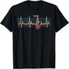 Saxophone Heartbeat Retro Vintage 80s Style Jazz Lover T-Shirt
