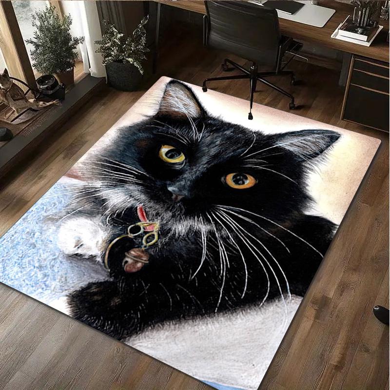 Cat Rug - Home carpet Office Decorative Carpet For Living Room Bedroom Door Mat Floor Rug Computer Chair Area Rug