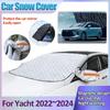 Car Snow Cover For Forthing Yacht 2024 Auto Magnetic Prevent Freezing Front Windshield Sunshade Winter Car Accessories