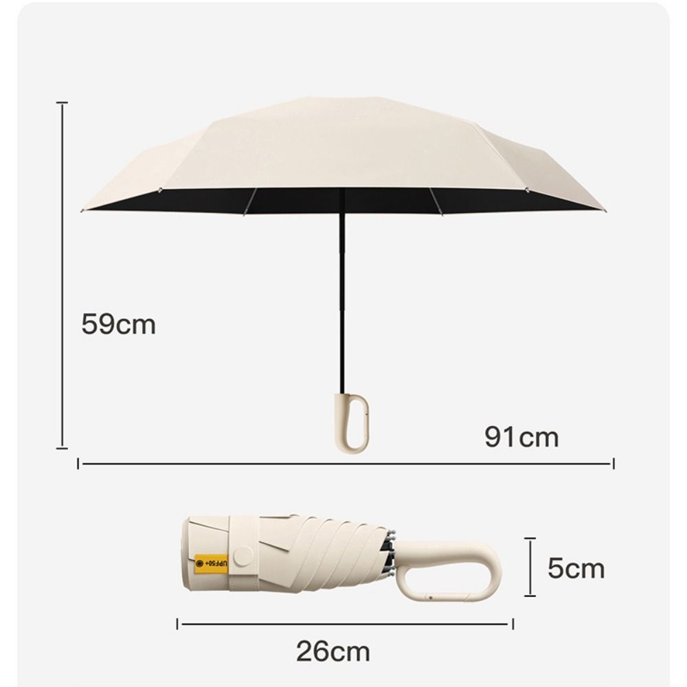 Portable Buckle Mini Umbrella Folding UV Protection Umbrella New Sunshade Umbrella  Outdoor Travel