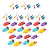 20Pcs Balloon Powered Boat Toy with 60 Balloons Educational Mini Ship Race Toy Children Science Experiment Exploration Classroom Learning Toy