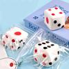 Kawaii 2.56'' Soft Slow Rising 6-Sided Dice With Dots Squishiest Stress Relief Toy Large Collection Decorative Props For Kids