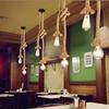 Edison E27 Vintageluster Americké Retro Konopné Lano Závesné Svetlo Priemyselné Závesné Lampy Kreatívny Loft Domáce Dekorácie
