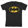 Batman Grunge Style Bat Signal Logo Black Graphic Tee New