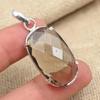 Faceted Smoky Topaz Gemstone 925 Sterling Silver Jewelry Handmade Charming Pendant