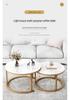 Modern Round Coffee Table - Simple Nordic Design for Living Room or Balcony