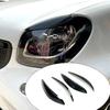 Car Front Headlight Eyelid Lamp Eyebrow Decoration Trim Strips For Mercedes Benz Smart Fortwo Forfour 453 2015- Accessories