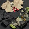 Cadeau Fille Vêtements Style Chinois DIY Garçon Fille Manteau Ancien Mignon Mode Accessoires Vestimentaires Poupées en Coton 20cm