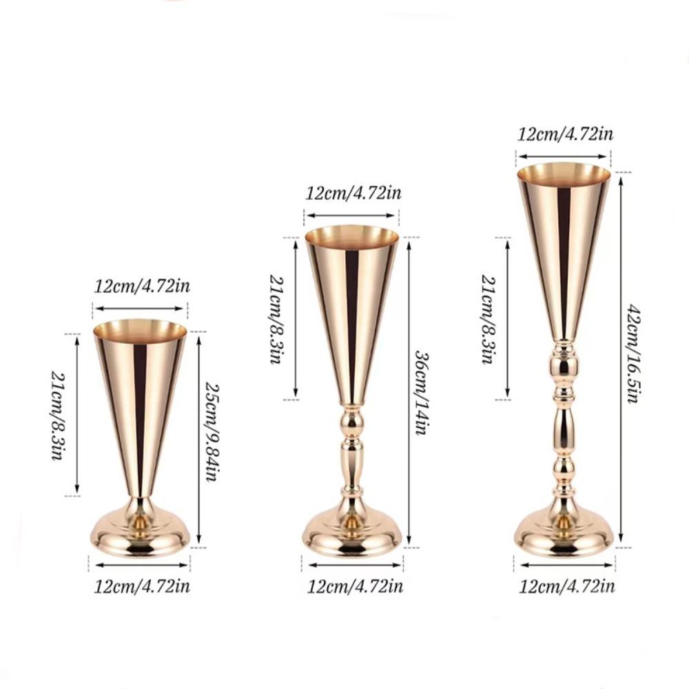 Romantic Wedding Flower Vases European Style Candle Holder Centerpiece Vases Hotel Banquet