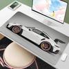 White Cool Sports Car Mouse Pad Large Gaming Anti-Slip Rubber Base Extended Desk Mat Gamer Office Computer Accessories Mousepad