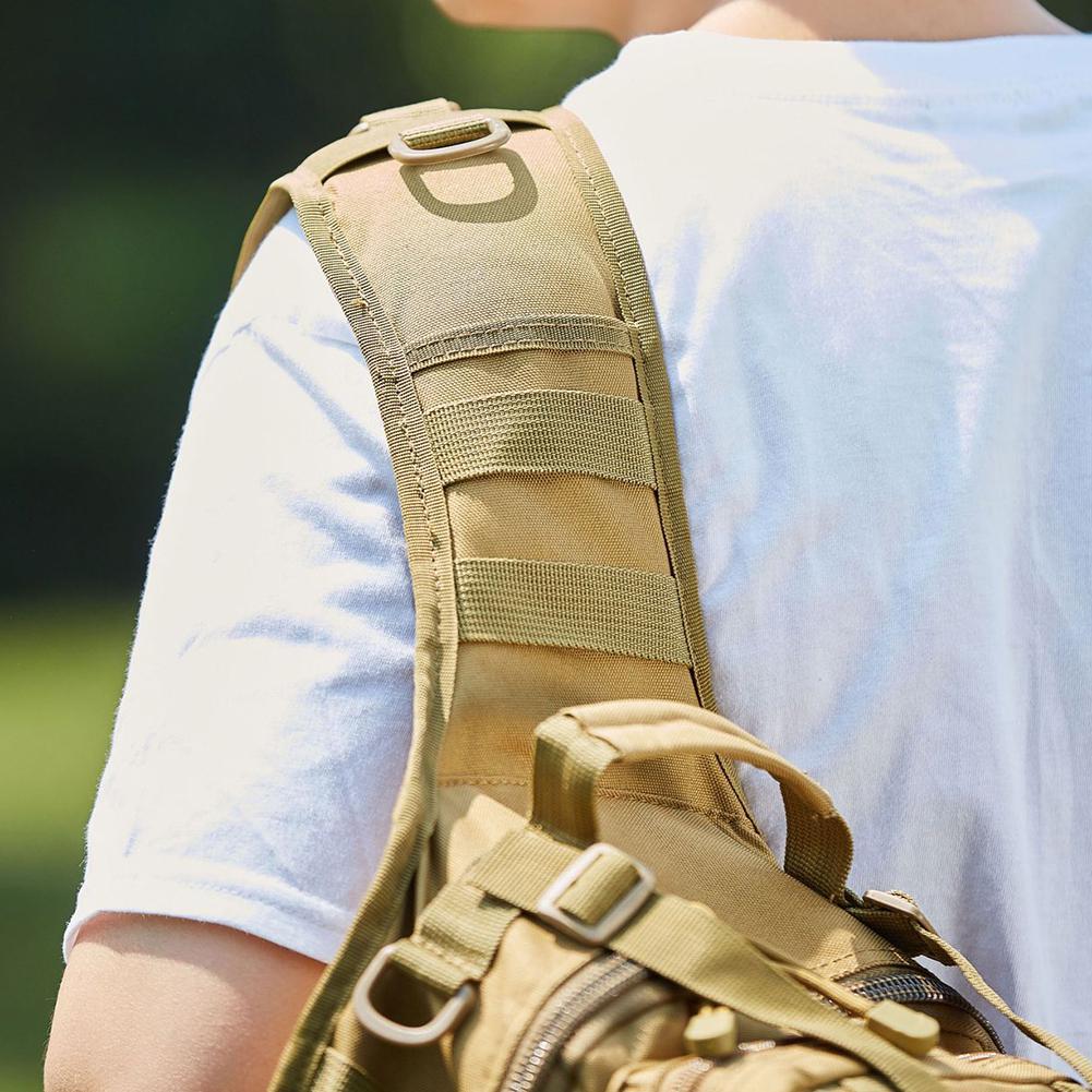 DYS Men Waterproof Oxford Fabric Tactical Shoulder Corssbody Sling Bag Chest Pack