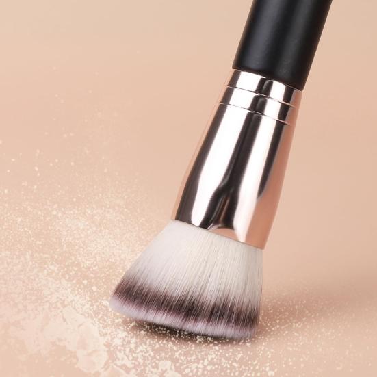 Double-headed Makeup Brush Professional Slanted Flat Top Synthetic Kabuki Foundation Loose Powder Blush Eyeshadow Contour Concealer Blending Cosmetic