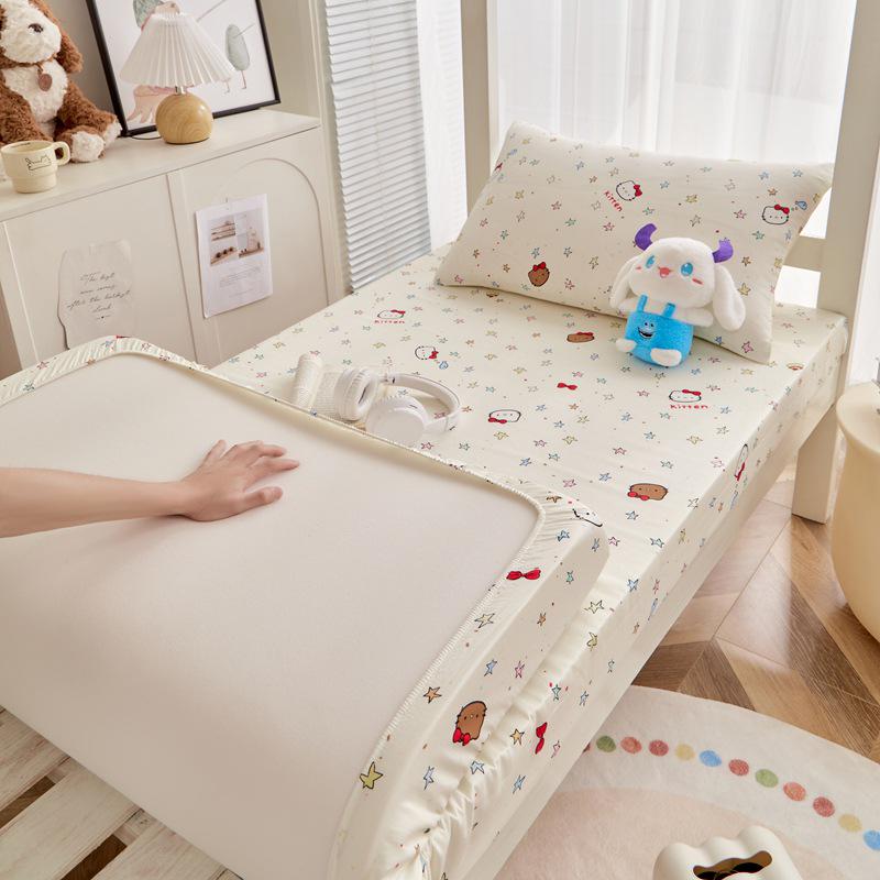 Drap-housse 100 % coton: Protège-matelas simple anti-poussière de haute qualité pour toutes les saisons