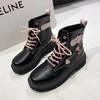 Fashion Comemore 2025 Autumn Winter New Boots Women Black Platform Cute Pink High-top Lolita Boot Female Student Kawaii Japanese Shoes