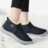 Botas de Mujer Botas de Invierno para Mujer Para Nieve Botas Mujer Slip On Botines con Pelo Zapatos de Invierno Mujer Mantener Caliente Bota Corta Negro