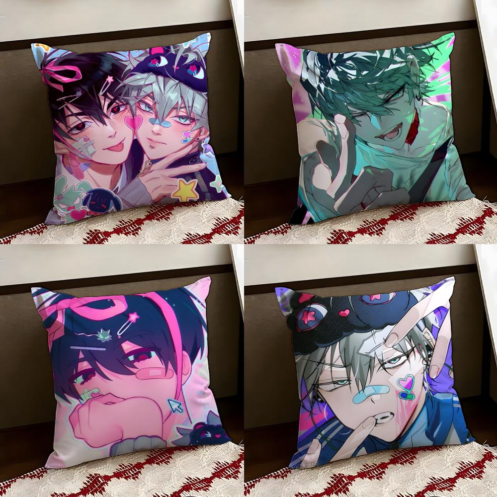 Alien Anime SStage Cushion Cover Reversible Soft Durable Pillow Cover Home Car MultiScene Use for Daily Comfort