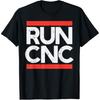 Rolig Run CNC-programmerare Maskinist Ingenjör Kod G28 T-shirts Herr Bomull Humor T-shirt Kortärmad Unisex Löst Kläder
