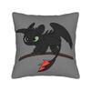 HTTYD  Square Pillow Covers Polyester Couch  Cushion Cover Cute Home Decoration Pillowcase 45*45