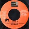 7inch Record VOICEMAIL - Shake It None Birchill Record Jamaica Reggae, Ska & Dub Used
