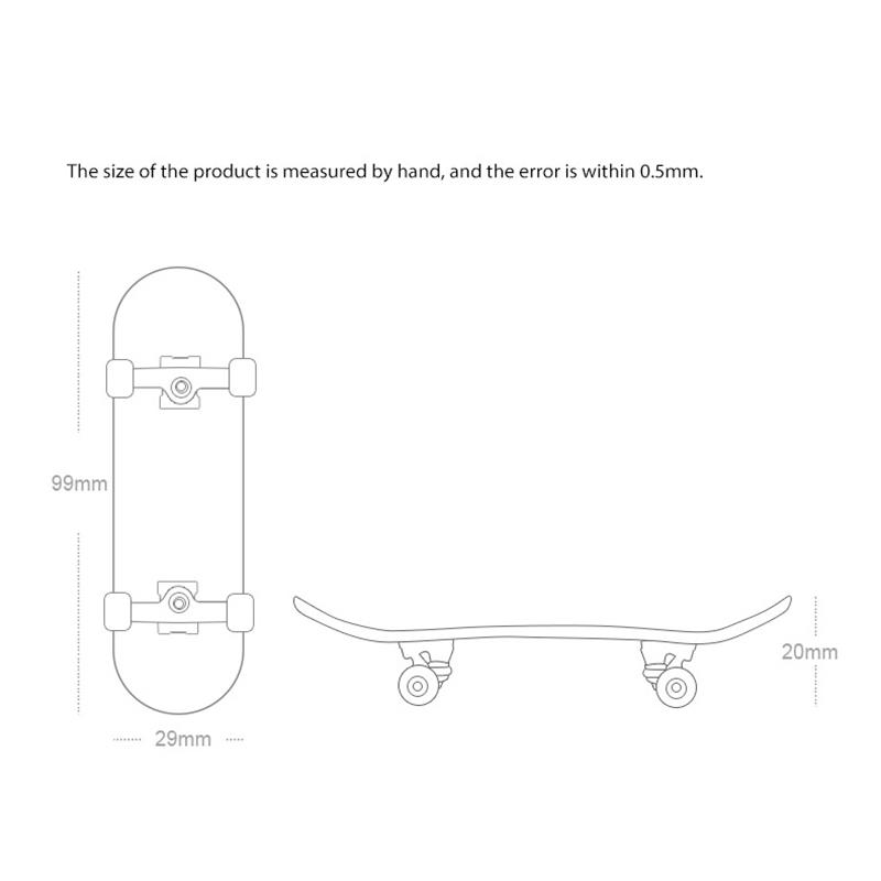 1Set Finger SkateBoard Wooden Fingerboard Toy Professional Stents Fingers Skate Set Novelty Children Christmas Gift Puzzle Toy