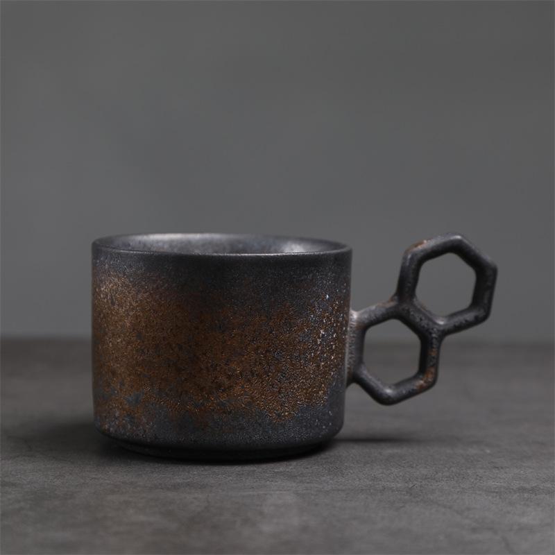 Zhai Jifeng Creative Ceramic Cup Personalized Source Household Kiln Change Water Cup Leaf Vein Shaping Coffee Cup