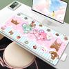 Mouse Pad Rubber Table Large Gamer Desk Edge White Mat Sugar Bunnie Computer Keyboard Pad PC Gaming Accessories Carpet Mousepad