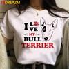 Baumwoll-T-Shirts Baumwoll-T-Shirt Französische Bulldogge Bullterrier Top T-Shirts Frauen Harajuku Vintage Grunge Ästhetik Paar T-Shirt Tumblr Grafische T-Shirts Frauen