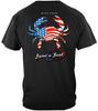 New PATRIOTIC BLUE CRAB T Shirt BEYOND THE BREAK
