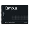 KOKUYO Campus Twin Ring Notebook Adult Campus Half Size Grid B6 Deformation Black 50 Sheets S-T193S5-D